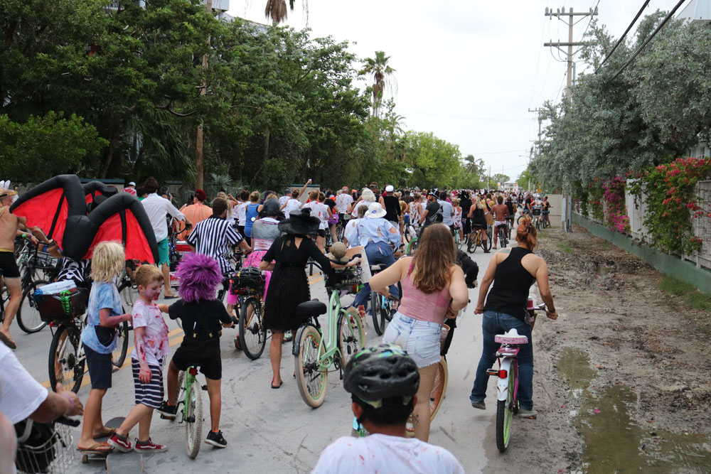 Zombie Bike Ride 2017 photo - Duval Street, Key West